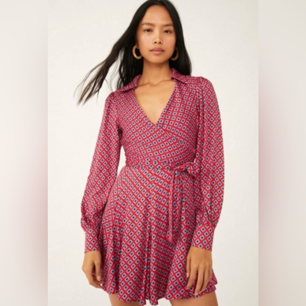 Free People It Takes Two Sleeve Mini Dress XL